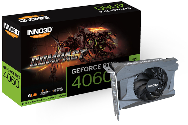 Inno3D GeForce RTX 4060 Compact 8 GB - Grafikkort
