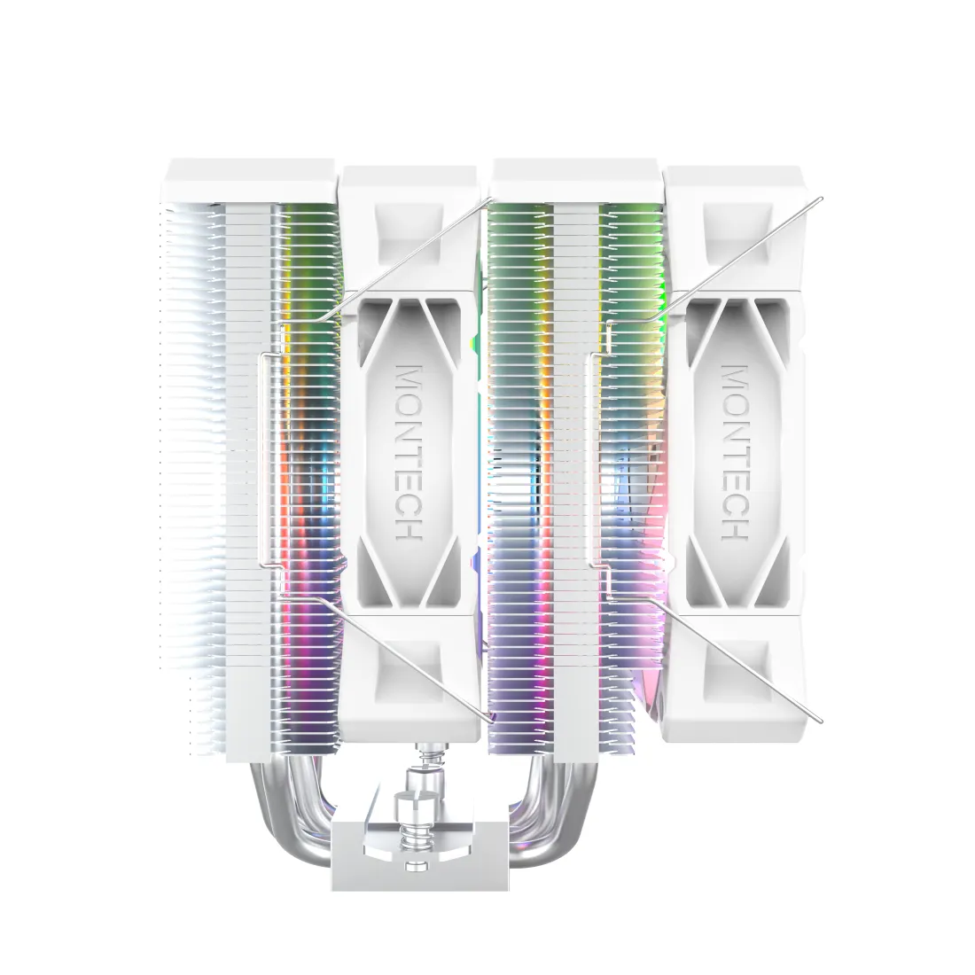 Montech NX600, 2x120 mm ARGB CPU Cooler, White