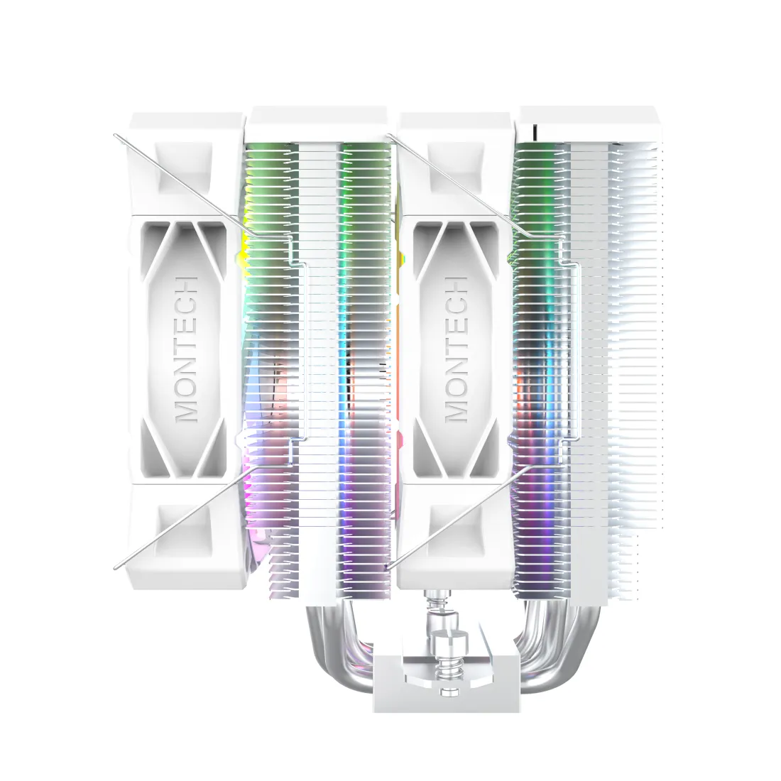 Montech NX600, 2x120 mm ARGB CPU Cooler, White