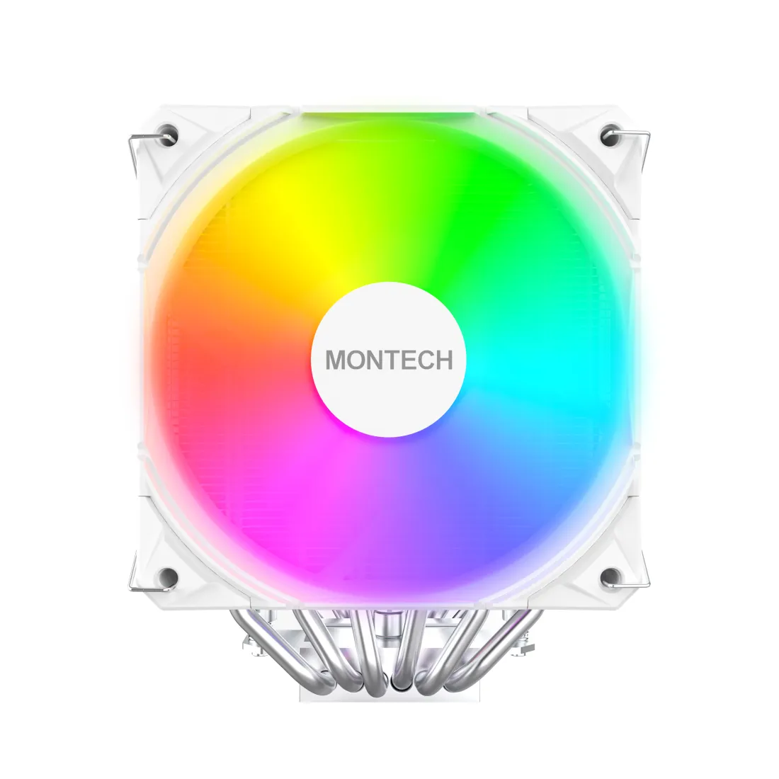 Montech NX600, 2x120 mm ARGB CPU Cooler, White