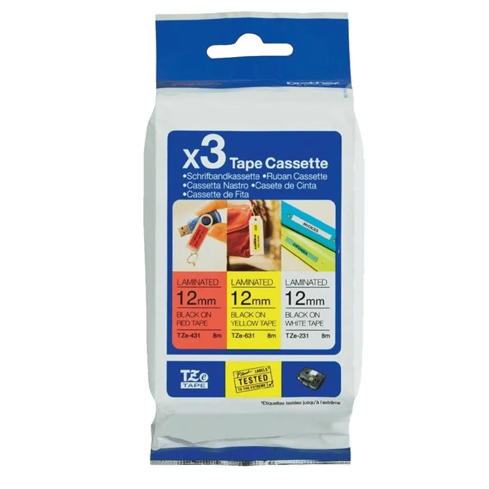 Brother Tapes TZe31M3 12mm 3er Pack
