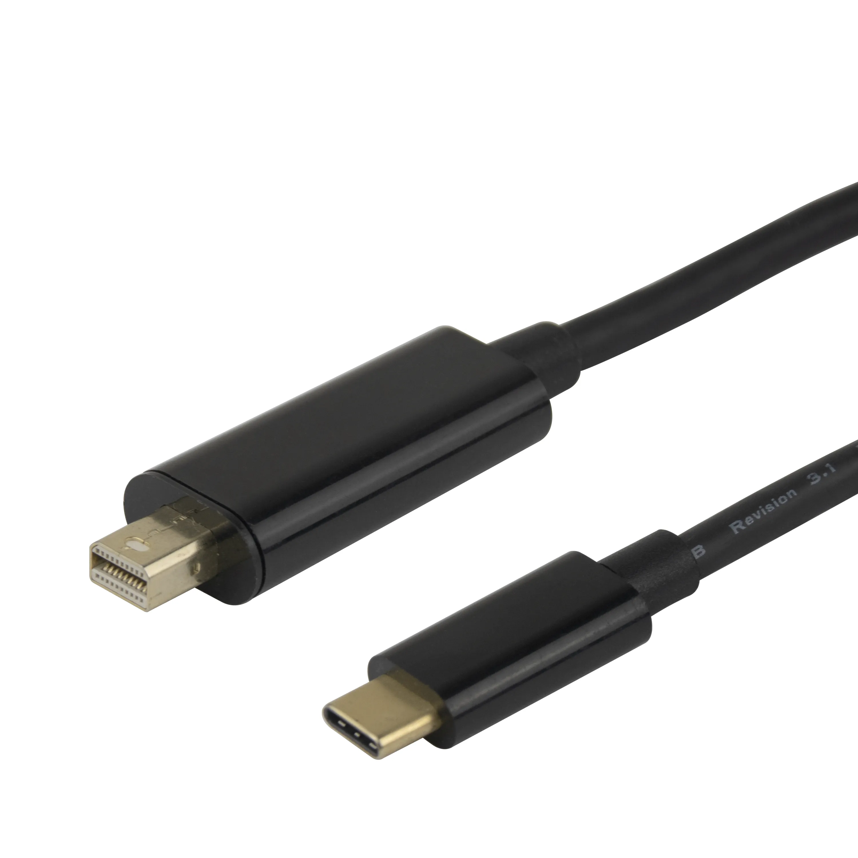 Deltaco USB-C – Mini DisplayPort -kaapeli, 2 m, musta