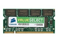 Corsair 0.5GB (1x0.5GB) Value Select, DDR 333MHz - vihre&auml;