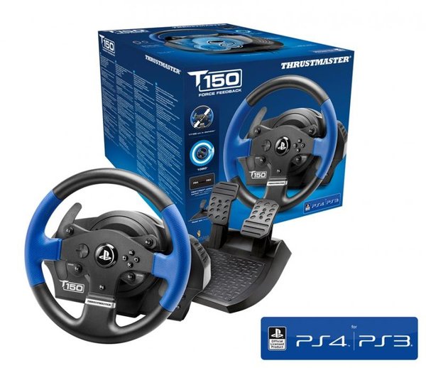 ThrustMaster T150 RS Force Feedback - steering wheel + pedals PC, PS4