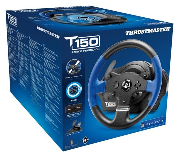 ThrustMaster T150 RS Force Feedback - steering wheel + pedals PC, PS4
