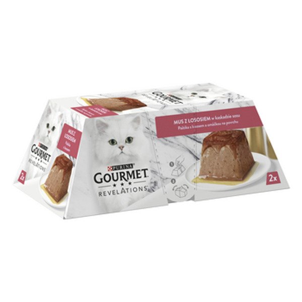 Purina Gourmet Revelations Salmon, Kissan m&auml;rk&auml;ruoka, Adult, 2 x 57 g