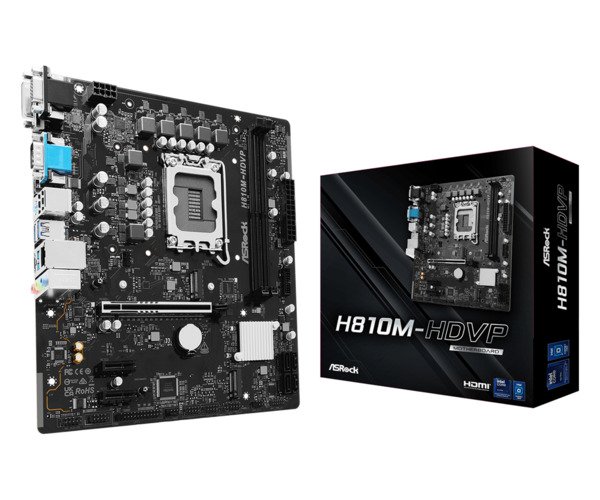 ASRock H810M-HDVP LGA1851 mATX Motherboard