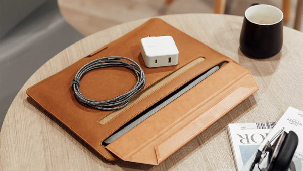 Moshi Muse 3-i-1 Slim - sleeve, brun, 13&quot;