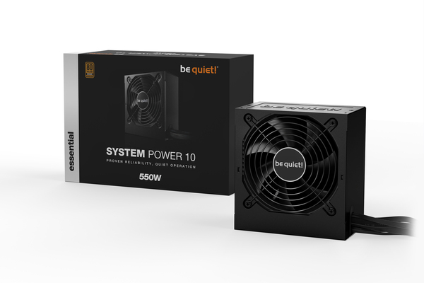 be quiet! System Power 10 550W -virtal&auml;hde, 80 Plus Bronze