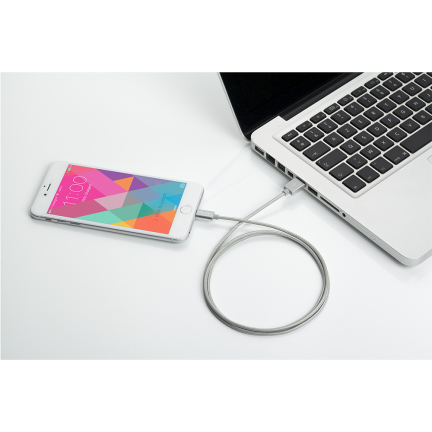 PNY Charge &amp; Sync USB-A - Lightning - cable, 1.2 m, Silver