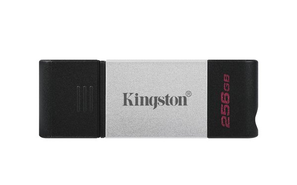 Kingston DataTraveler 80 USB-C 3.2 Gen 1 256GB memory stick, Black/Silver