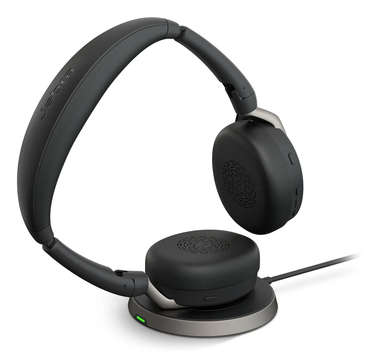 Jabra Evolve2 65 Flex L380c MS -langattomat kuulokkeet mikrofonilla +  langaton latausalusta