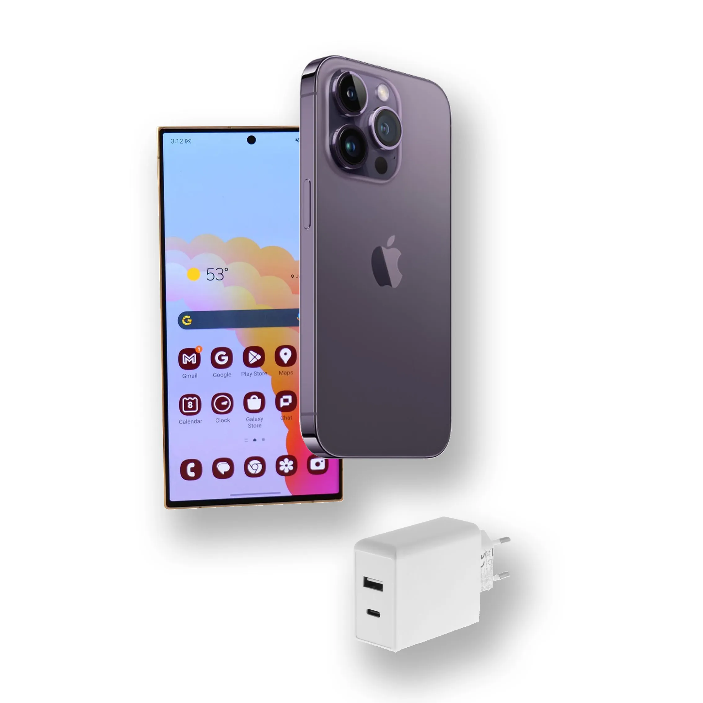 CHARGER USB-C/USB-A PD3.0/QC.3.0 65W WHITE