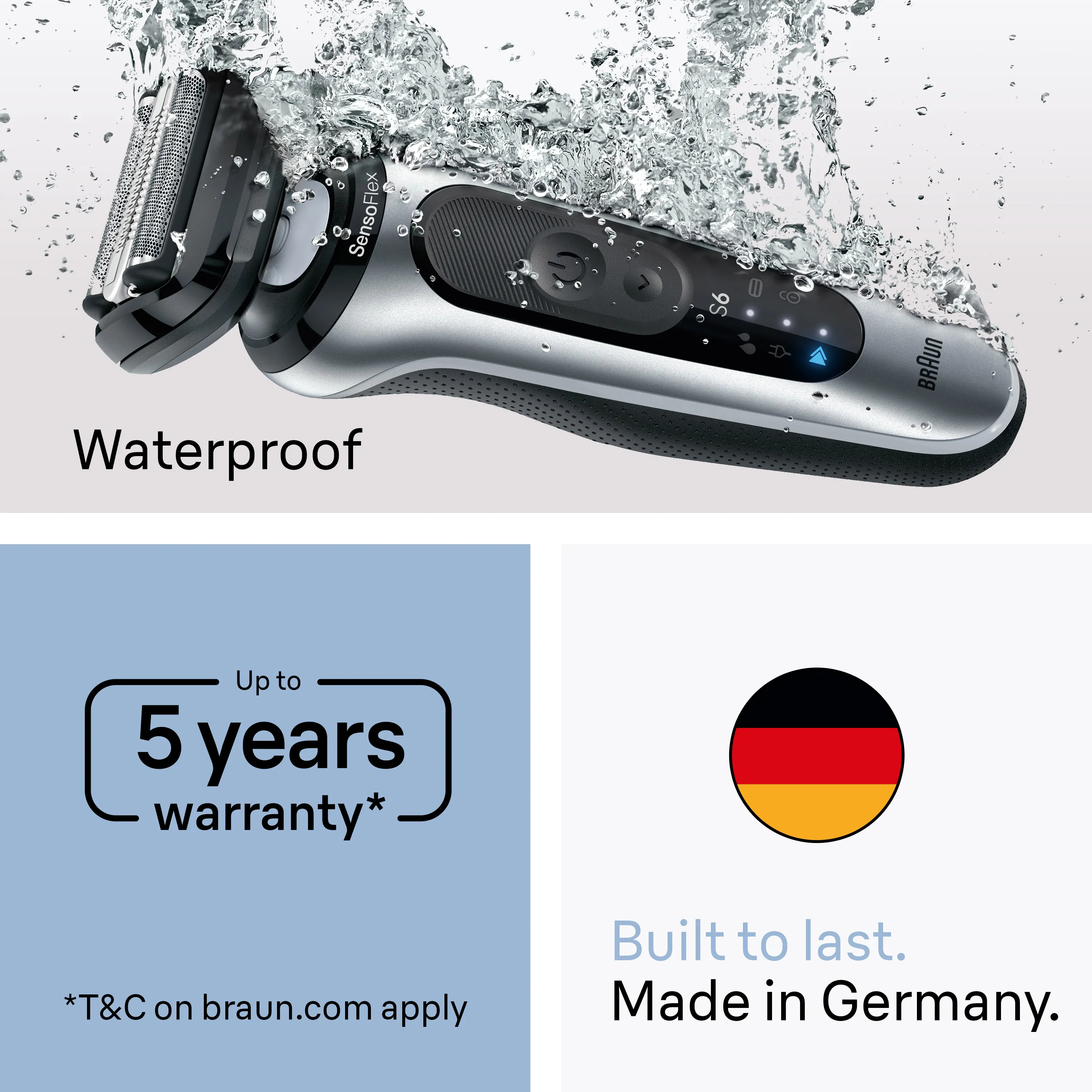 Braun Series 6 62-B1200s - shaver, Blue