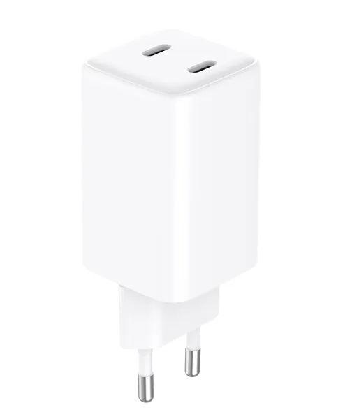 Grateq Olos PD/PPS 2 X USB-C GaN 65W - charger, White