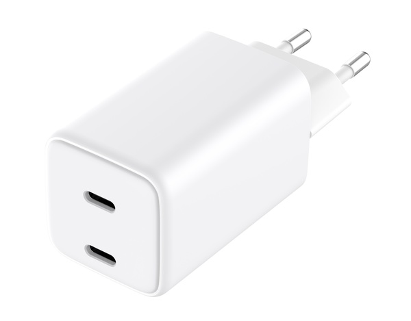 Grateq Olos PD/PPS 2 X USB-C GaN 65W -verkkovirtalaturi, Valkoinen