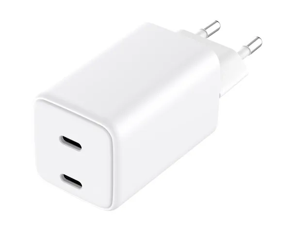Grateq Olos PD/PPS 2 X USB-C GaN 65W - charger, White