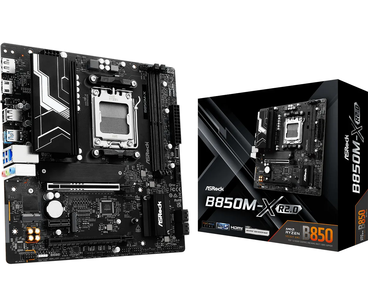 ASRock B850M-X R2.0 AM5 mATX - moderkort