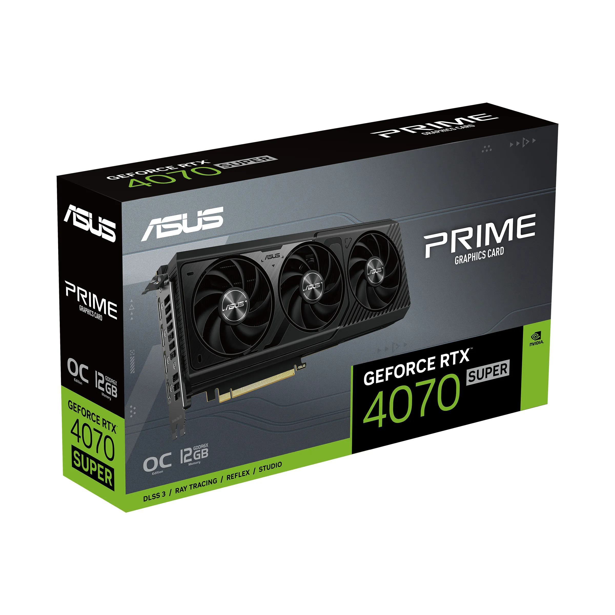 Asus GeForce RTX 4070 SUPER PRIME OC 12 Gt -n&auml;yt&ouml;nohjain