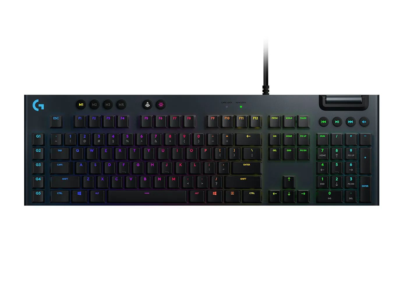 Logitech G815 Mechanical Gaming Keyboard, GL Tactile, Black