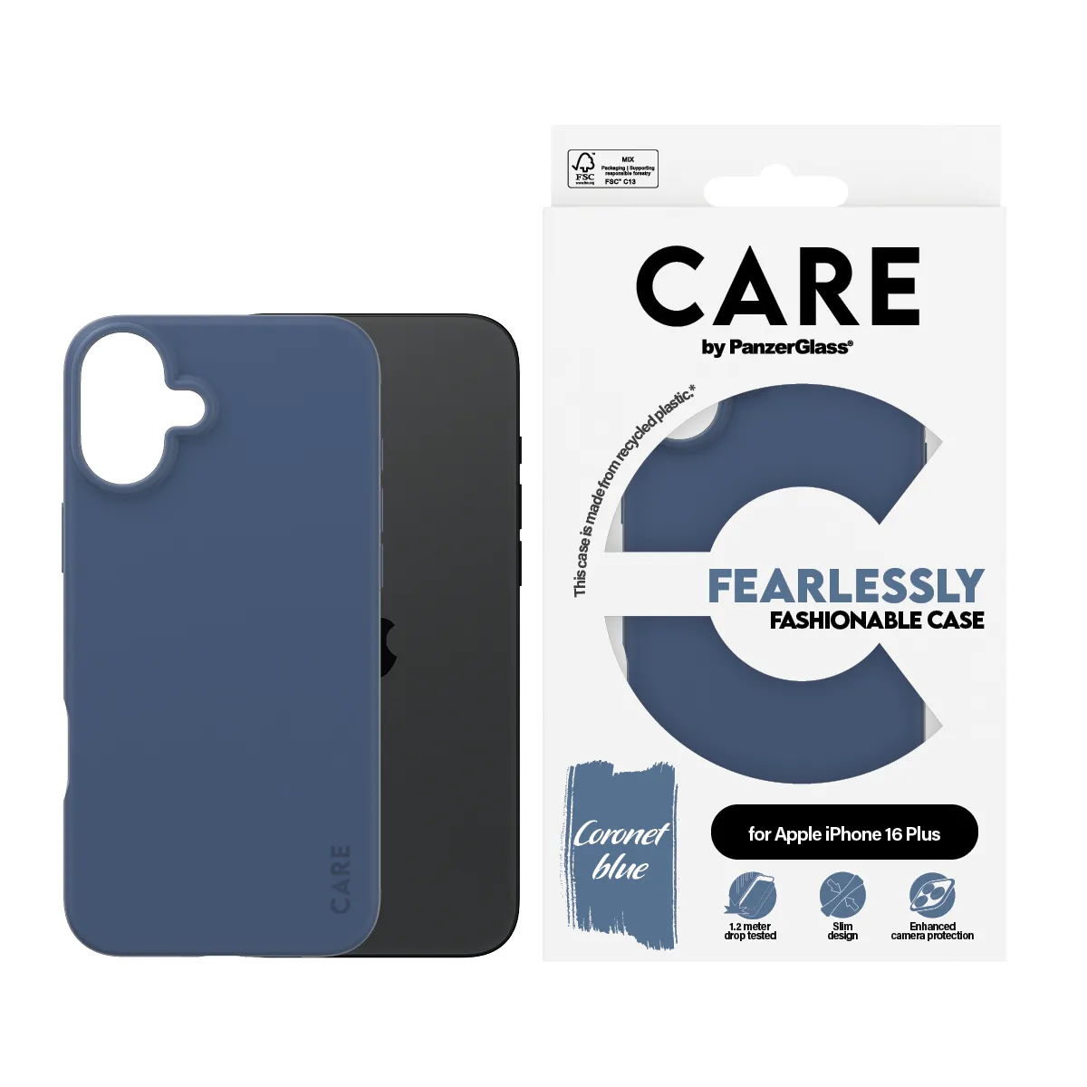 PanzerGlass CARE iPhone 16 Plus Case Blue