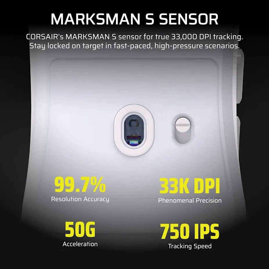 Corsair Sabre v2 PRO Wireless Gaming Mouse, Black