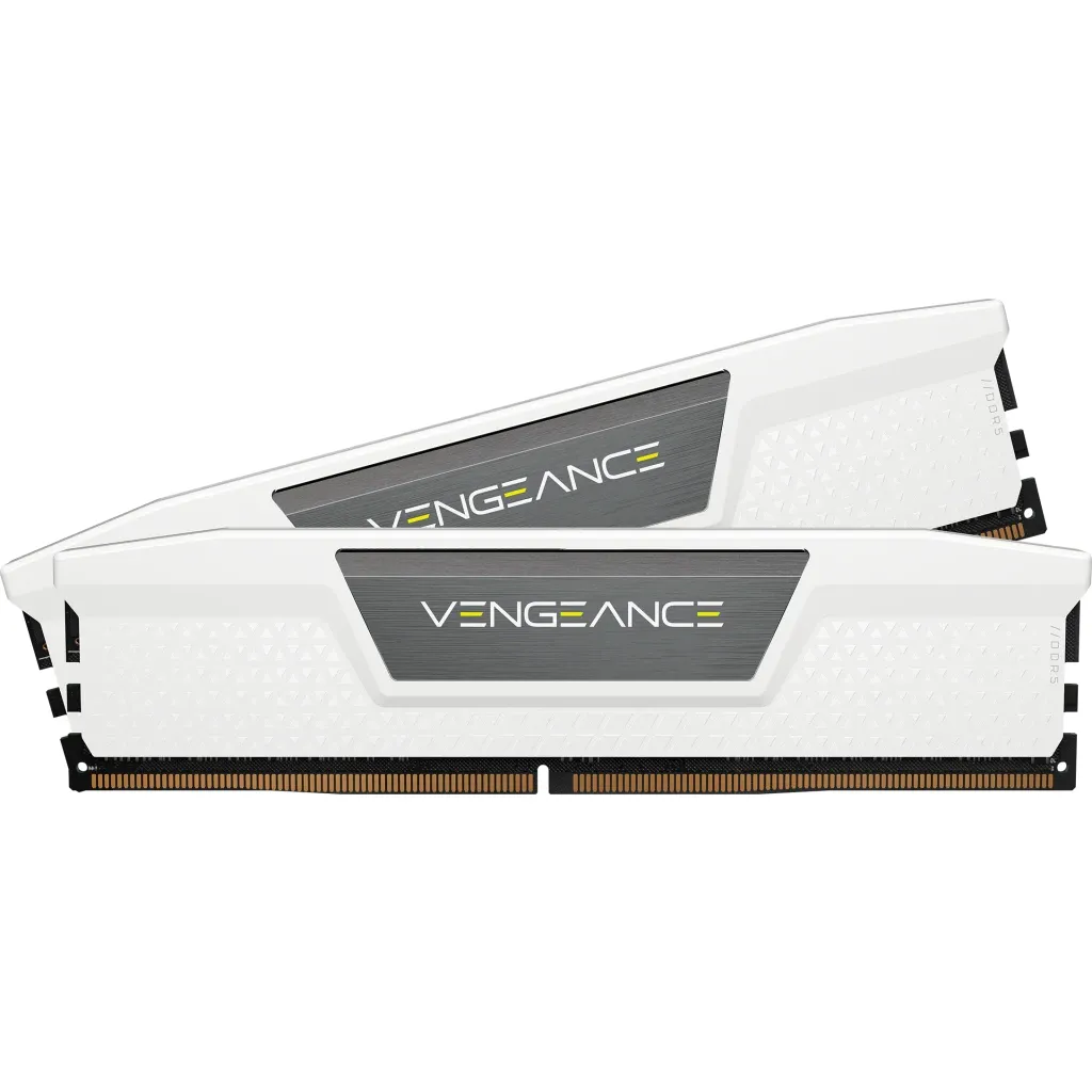 Corsair VENGEANCE RGB 32 Gt (2 x 16 Gt) DDR5 5600 MHz, CL40 -muisti, valkoinen (XMP)
