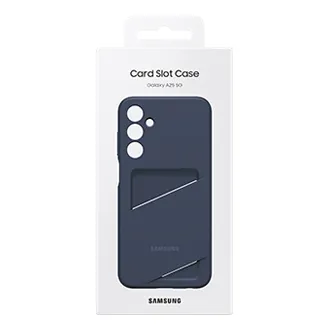 Samsung Galaxy A25 Card Slot Case - fodral, Svart/Blå Samsung Galaxy A25 Card Slot Case - fodral, Svart/Blå