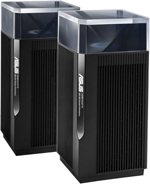Asus ZenWiFi Pro ET12 mesh WiFi-system, Wi-Fi 6E, AXE11000, Tri-band, 1 st, med 2,5G WAN, svart