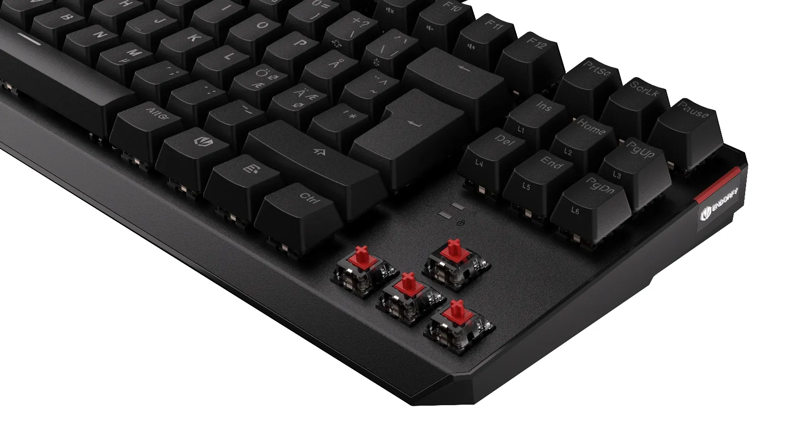 Endorfy Thock TKL Kailh Red - gaming keyboard, black