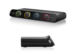 Belkin OmniView SOHO Series 4 Port KVM Switch with Audio - KVM / audio / USB kytkin - USB - 4 x KVM / audio / USB - 1 paikallinen k&auml;ytt&auml;j&auml; - ty&ouml;p&ouml;yt&auml; - tasavirt