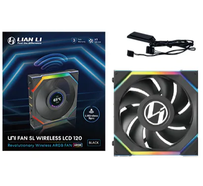 Lian Li UNI FAN SL Wireless LCD, 120mm - case fan, Black