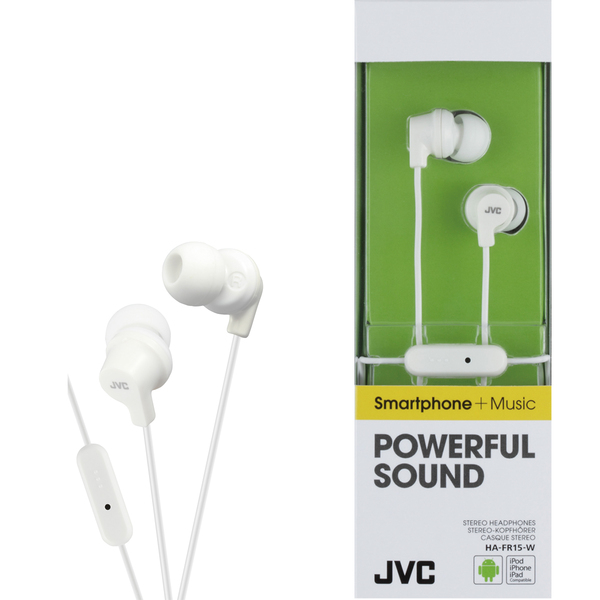 JVC H&ouml;rlur FR15 In-Ear Remote Mic Vit