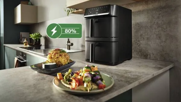 Bosch Serie 6 MAFD661B7, 12L, 2 kg, 2800W, air fryer, Black