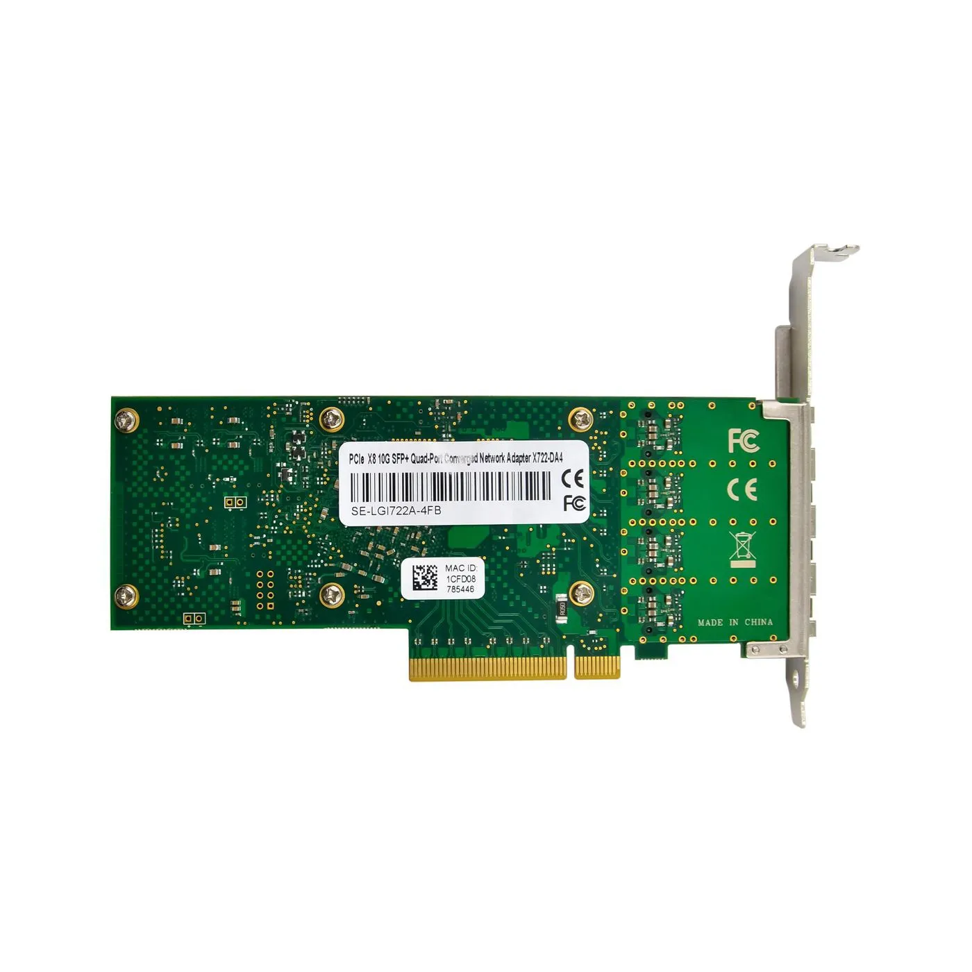MicroConnect MC-PCIEX8-X722-DA4 - 10 Gigabit Ethernet network interface card
