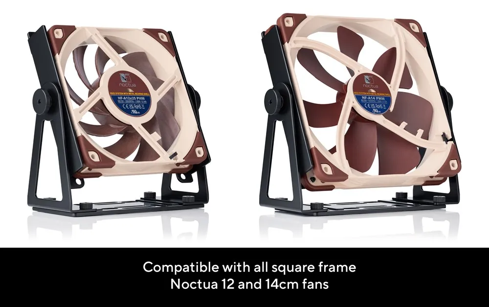 Noctua NV-FM1 Svängbart multifunktionellt fläktfäste för 120 och 140 mm fläktar