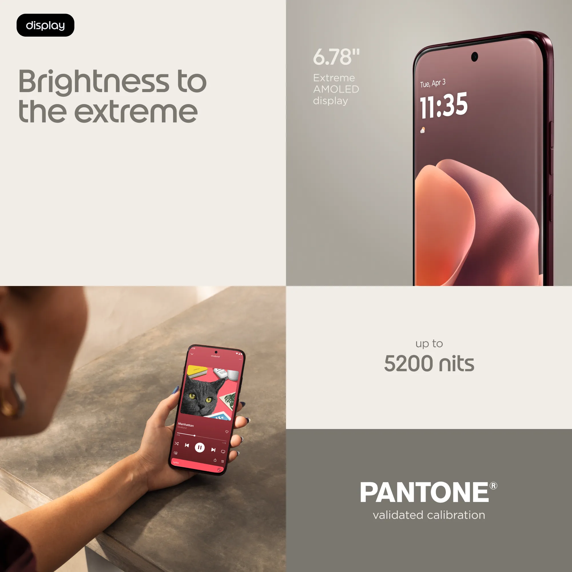 Motorola Edge 70 Pro 8/256GB, PANTONE Zinfandel