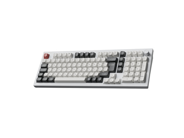 Keychron Q5 Ultra 8K 96% -langaton mekaaninen pelin&auml;pp&auml;imist&ouml;, Silk POM Brown, valkoinen