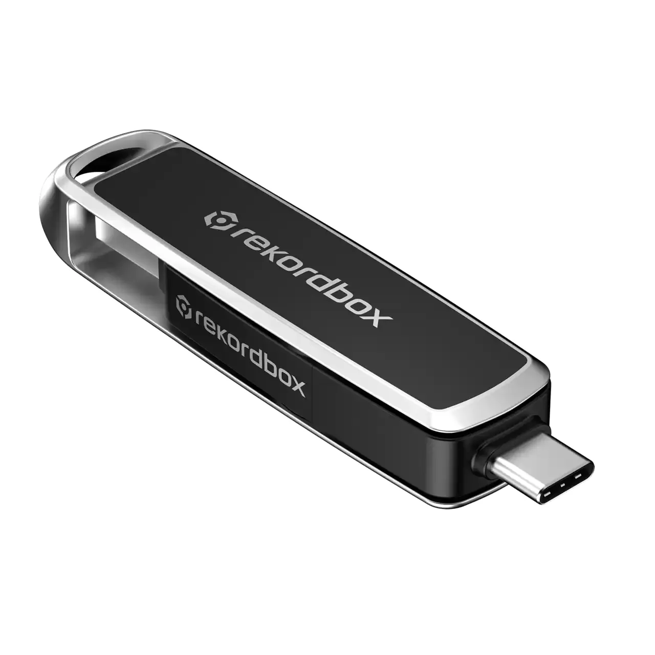 SanDisk DJ Flash Drive USB-C and USB-A 3.2 Gen 1 512GB memory stick, Black/Gray