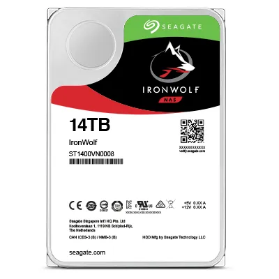 Seagate IronWolf Pro 3.5", 14TB, 7200 RPM, 256 MB, 300 WRL - hard drive (NAS)