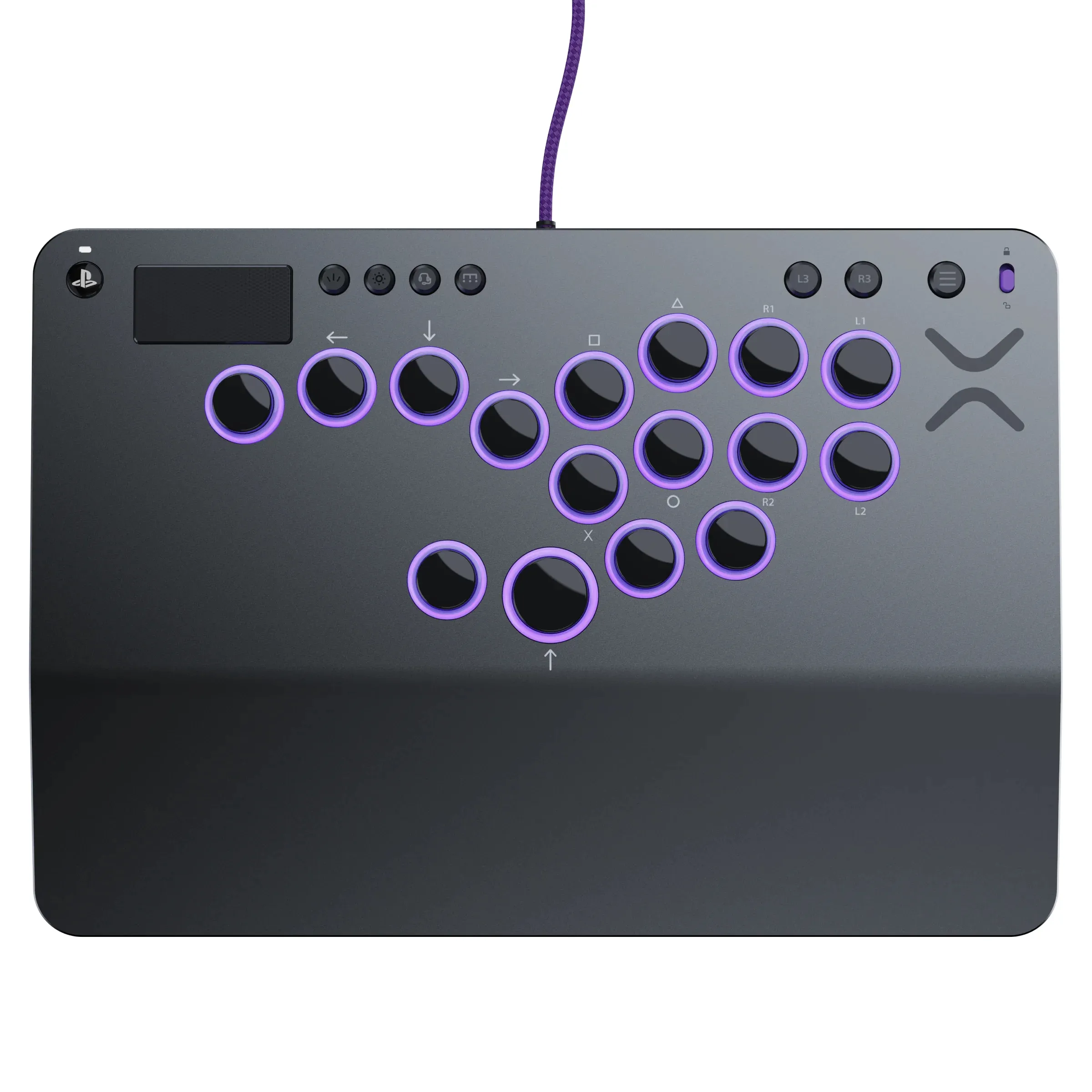 Turtle Beach Victrix Pro KO Leverless-taistelupeliohjain (PlayStation 5, PlayStation 4, PC) - Harmaa