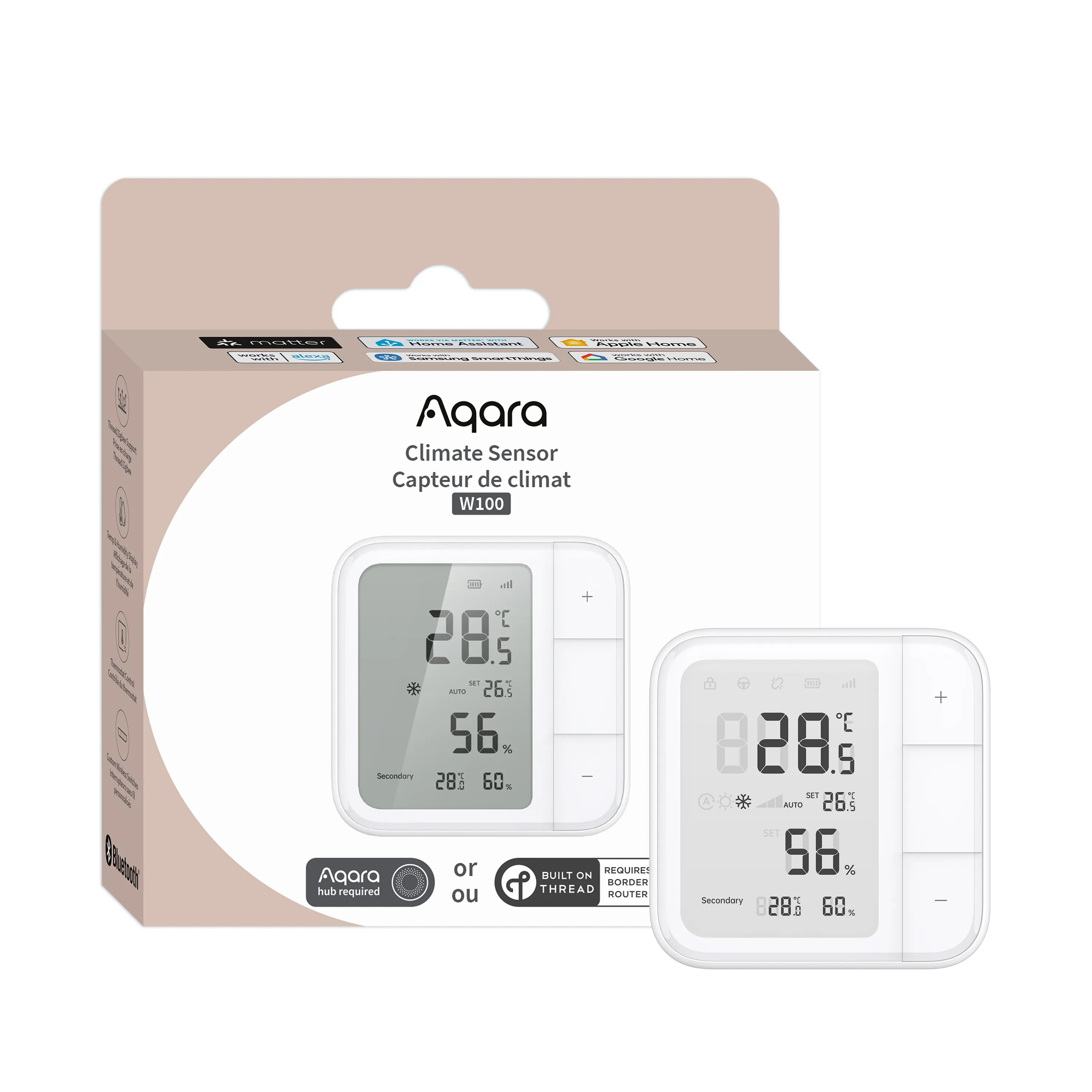 Aqara Climate Sensor W100 - temperature and humidity sensor