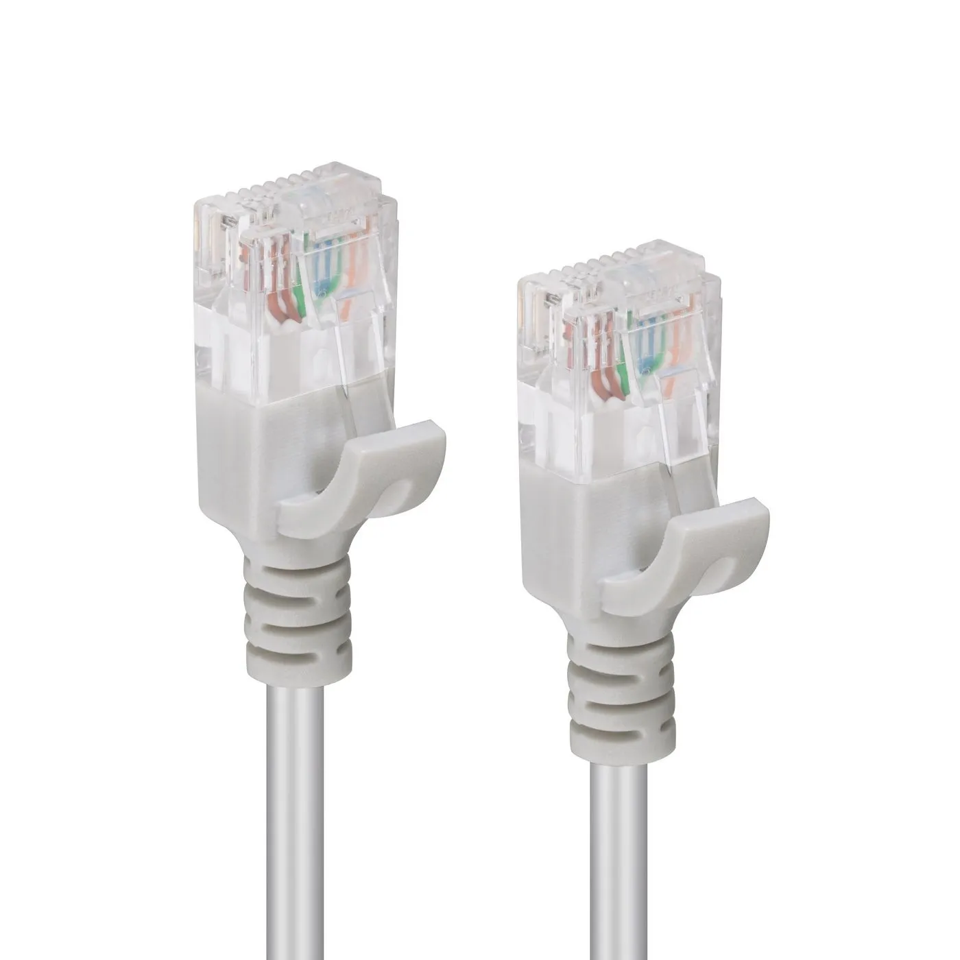 MicroConnect Cat6a Slim U/UTP -verkkokaapeli, 1 m, Harmaa