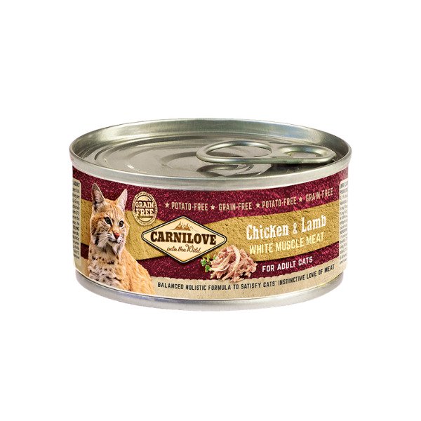 Carnilove Chicken &amp; Lamb, Wet food for cats, Adult, Urinary tract and kidney health, 100g
