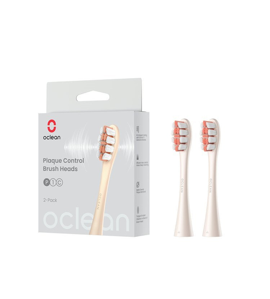 Oclean X Pro Digital vaihtoharja, suunniteltu plakin poistamiseen, P1C8, 2 kpl, kulta