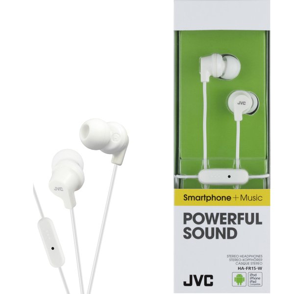 JVC H&ouml;rlur FR15 In-Ear Remote Mic Vit