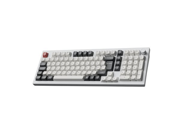 Keychron Q5 Ultra 8K 96% tr&aring;dl&ouml;st mekaniskt speltangentbord, Silk POM Brown, vit