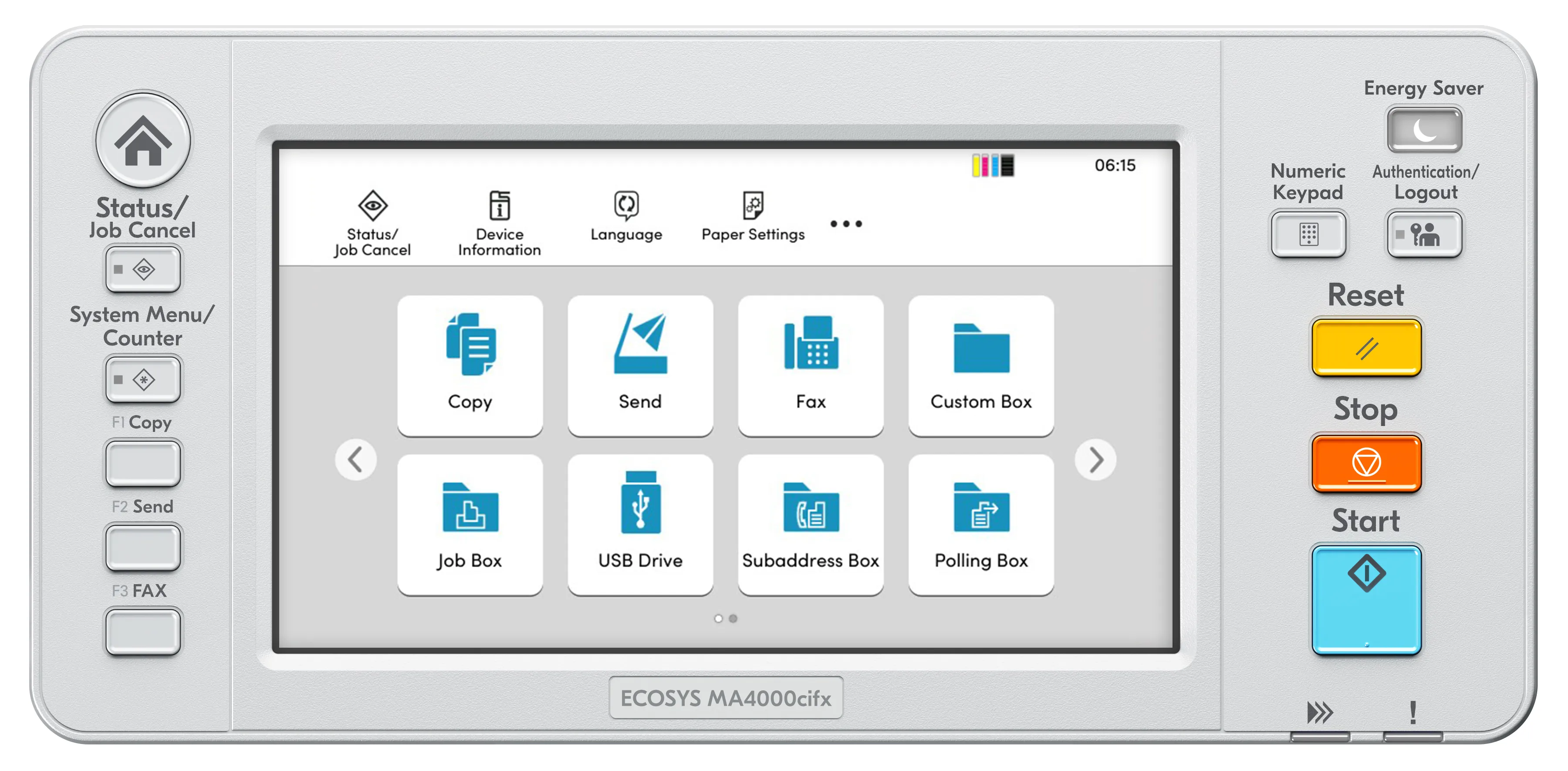KYOCERA ECOSYS MA4000cifx A4 Colour Multifunctional Laser Printer 40ppm