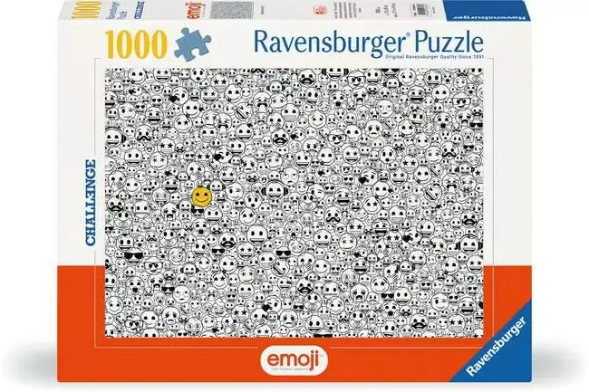 Ravensburger Challenge: Emoji - pussel, 1000 bitar
