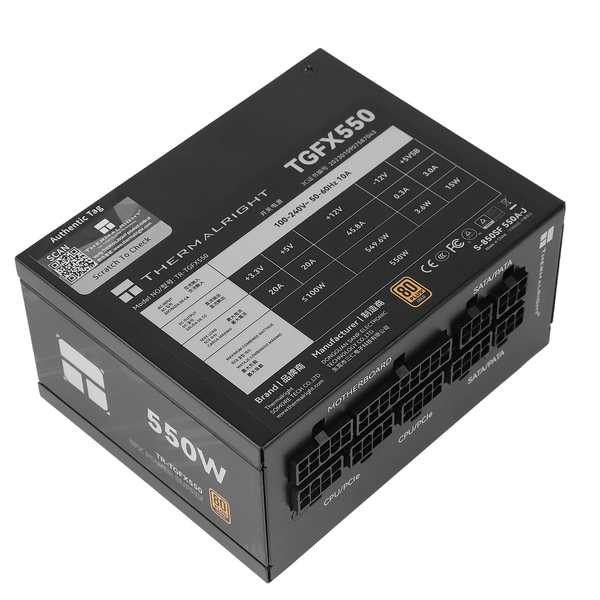 Thermalright TR-TGFX 550W - strömkälla, 80 Plus Gold, Svart
